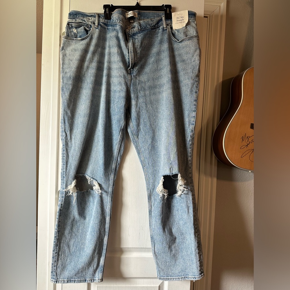 Abercrombie 90’s straight jeans plus size 24